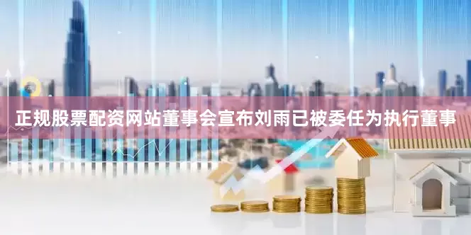 正规股票配资网站董事会宣布刘雨已被委任为执行董事