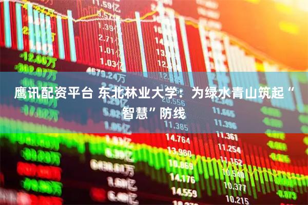鹰讯配资平台 东北林业大学：为绿水青山筑起“智慧”防线