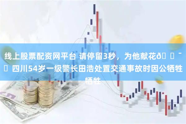 线上股票配资网平台 请停留3秒，为他献花🕯️四川54岁一级警长田浩处置交通事故时因公牺牲